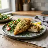 Poulet pané aux herbes croustillant et savoureux