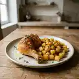 Poulet Paysan et Rissolé de Pommes de Terre