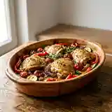 Poulet Provençal aux Herbes et Légumes Méditerranéens