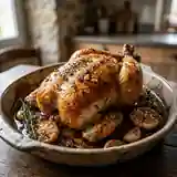 Poulet rôti à l'ail fondant et croustillant : recette facile et savoureuse