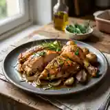 Poulet rôti à l'estragon : recette savoureuse et facile
