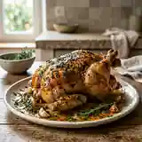 Poulet rôti aux herbes fraîches : recette savoureuse et facile