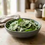 Pousses d'épinards au parmesan fondant