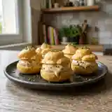 Profiteroles Gourmandes aux Deux Foies Gras