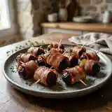 Pruneaux d'Agen enrobés de bacon croustillant, apéritif gourmand