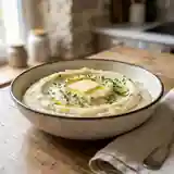 Purée onctueuse de céleri-rave et pommes de terre au lait