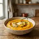 Purée onctueuse de potiron et pommes de terre maison