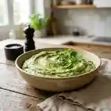 Purée verte onctueuse aux légumes frais