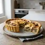 Quiche aux champignons facile et savoureuse pour une personne