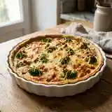 Quiche Crémeuse Brocolis et Lardons Croustillants
