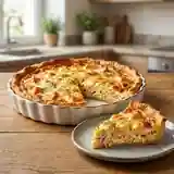Quiche au saumon et Cantal fruité