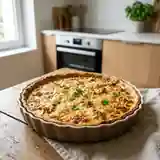 Quiche fondante au thon et crème
