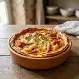 Quiche fondante aux poivrons confits