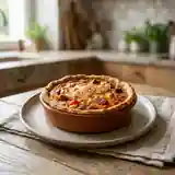 Quiche fondante poivrons et chorizo grillé