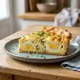 Quiche gourmande aux œufs durs et roquefort