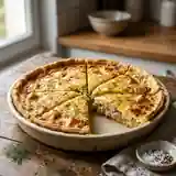 Quiche gourmande aux poireaux et saumon frais