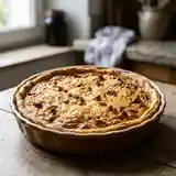 Quiche paysanne traditionnelle aux légumes et lardons