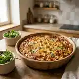 Quiche sans pâte à la choucroute, roquefort et pomme : recette gourmande et légère