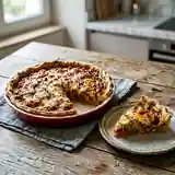 Quiche savoureuse à la ratatouille et au comté