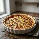 Quiche savoureuse aux lardons et olives vertes
