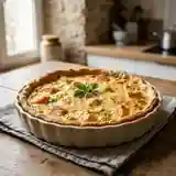 Quiche savoureuse aux poireaux et saumon frais de Flo
