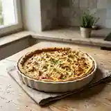 Quiche savoureuse aux poireaux fondants et saumon frais