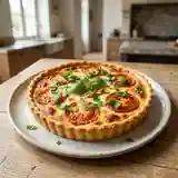 Quiche tomate mozzarella basilic : recette facile et savoureuse