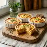 Quichettes savoureuses aux carottes fraîches