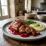 Râbles de lapin fondants à la gelée de groseilles maison