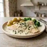 Raie Fondante et sa Sauce Blanche aux Câpres