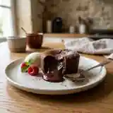 Ramequins au chocolat fondant avec cœur coulant