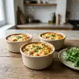 Ramequins gourmands de l'océan au thon et crevettes