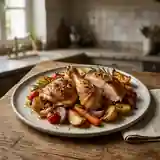 Poulet Rôti au Citron et Romarin