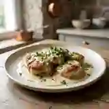 Ris de veau à la crème et au vin blanc