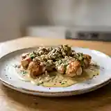 Ris de veau fondants en sauce crémeuse au vermouth