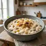 Riz au lait de coco onctueux aux raisins secs