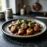 Rognons de porc à la sauce madère, recette gourmande et facile