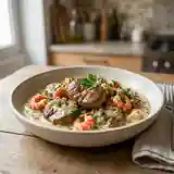 Rognons de veau à la crème onctueuse aux écrevisses