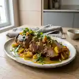 Rôti de porc exotique aux saveurs tropicales
