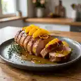 Rôti de porc fondant au curaçao et à l'orange : recette gourmande et parfumée