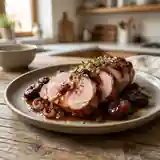 Rôti de porc fondant aux pruneaux, recette facile et gourmande