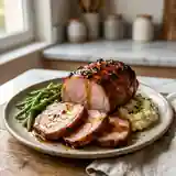 Rôti de porc laqué au miel : recette savoureuse et facile