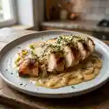 Rôti de poulet tendre et savoureux à la sauce maison
