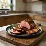 Rôti de veau mariné à l'espagnole savoureux