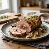 Rôti de veau Orloff aux champignons : recette gourmande et facile