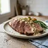 Rôti de veau tendre à la sauce onctueuse au thon