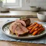 Rôti de veau tendreté et carottes confites