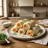 Roulade de chicon au saumon fumé et sa sauce onctueuse au mascarpone