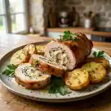Roulé de dinde aux pommes de terre fondantes : recette savoureuse et facile