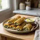 Cigares aux épinards et au fromage frais